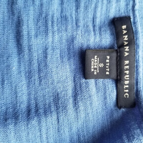 Banana Republic Womens Blue Button-Down Lightweight Short Sleeve Cardigan Sweate - Picture 3 of 3